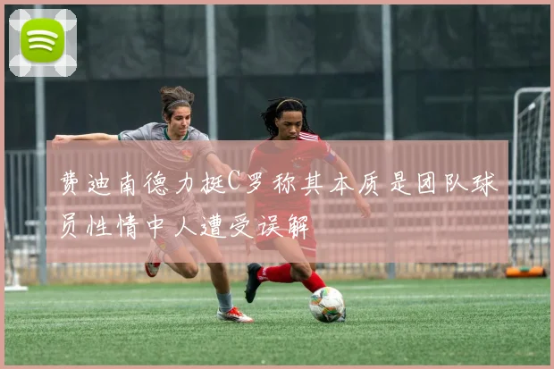 费迪南德力挺C罗称其本质是团队球员性情中人遭受误解